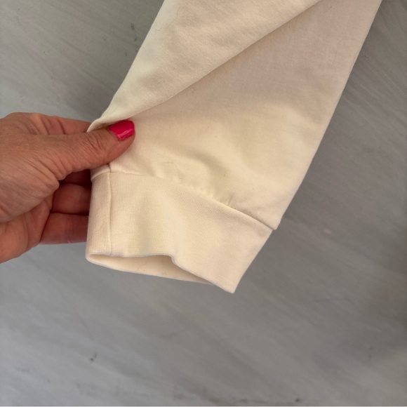 Quacker Factory 2X Ivory w/ Green Pumpkins Gold&Silver Rhinestones L/S Top - Picture 4 of 10